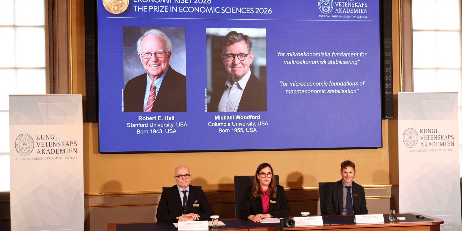Nobel de Economia 2026: Hall e Woodford transformam política monetária